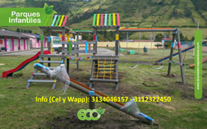 Parques infantiles en madera plástica