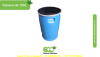 Caneca plástica de 120 litros