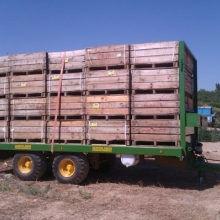 Plataforma tandem para transportar 5000 Kg