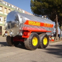 Cisterna de purín, purinera, 10.000 litros tandem galvanizada