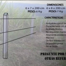 POSTE PLÁSTICO PARA CERCA